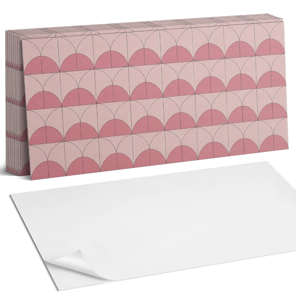 Nástěnný panel do kuchyně Geometrické půlkruhy v aranžmá