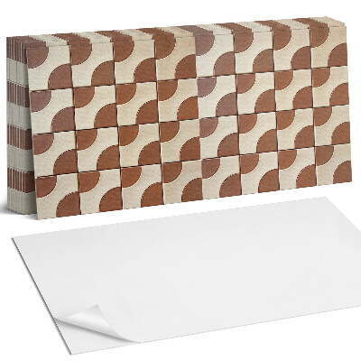 Nástěnný panel do kuchyně Geometrické vzorované dlaždice