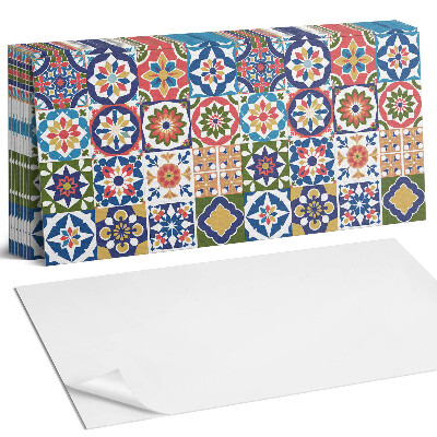 Samolepící panel na zeď Mozaikové vzory ve čtvercích