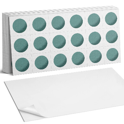 Nástěnný panel do kuchyně Geometrické kruhy v mřížce