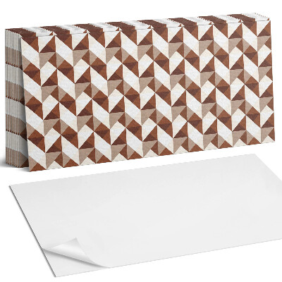 Nástěnný panel za linku Geometrický trojúhelníkový vzor