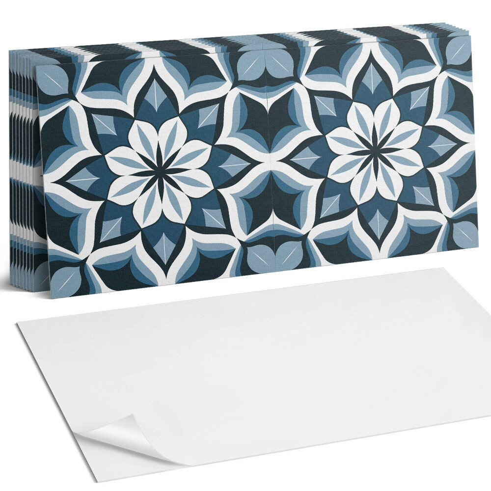 Samolepící panel na zeď Květinový motiv v symetrii