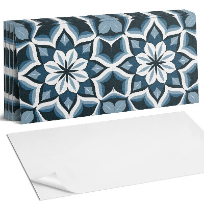 Samolepící panel na zeď Květinový motiv v symetrii