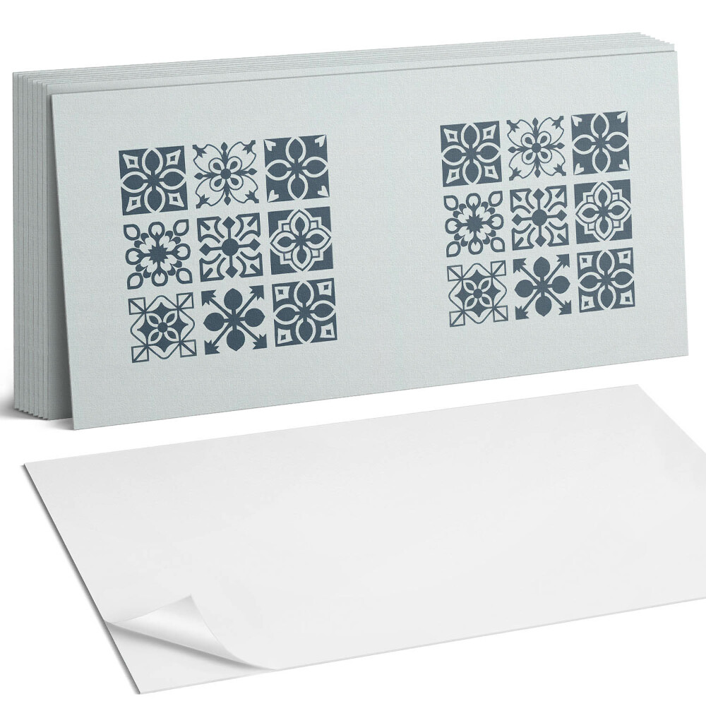 Nástěnný panel do kuchyně Geometrické vzory ve čtvercích