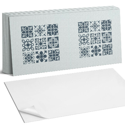 Nástěnný panel do kuchyně Geometrické vzory ve čtvercích