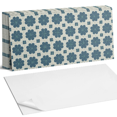 Obkladový panel na stěnu Květinový kostkovaný vzor