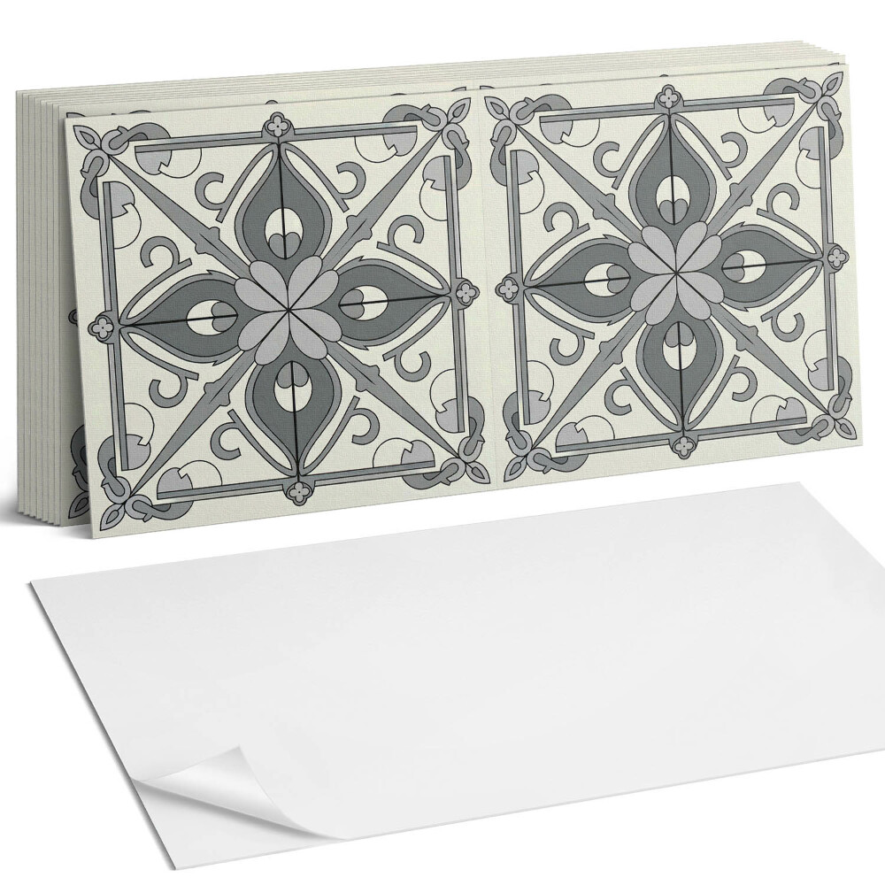 Nástěnný panel do kuchyně Květinový vzor se symetrií