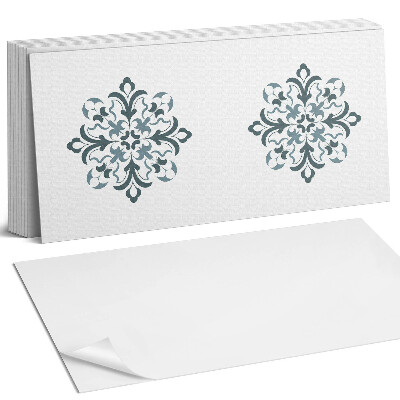 Obkladový panel do kuchyně Květinový vzor v symetrii