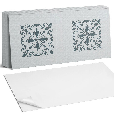 Samolepící panel na zeď Rostlinný vzor s ornamenty