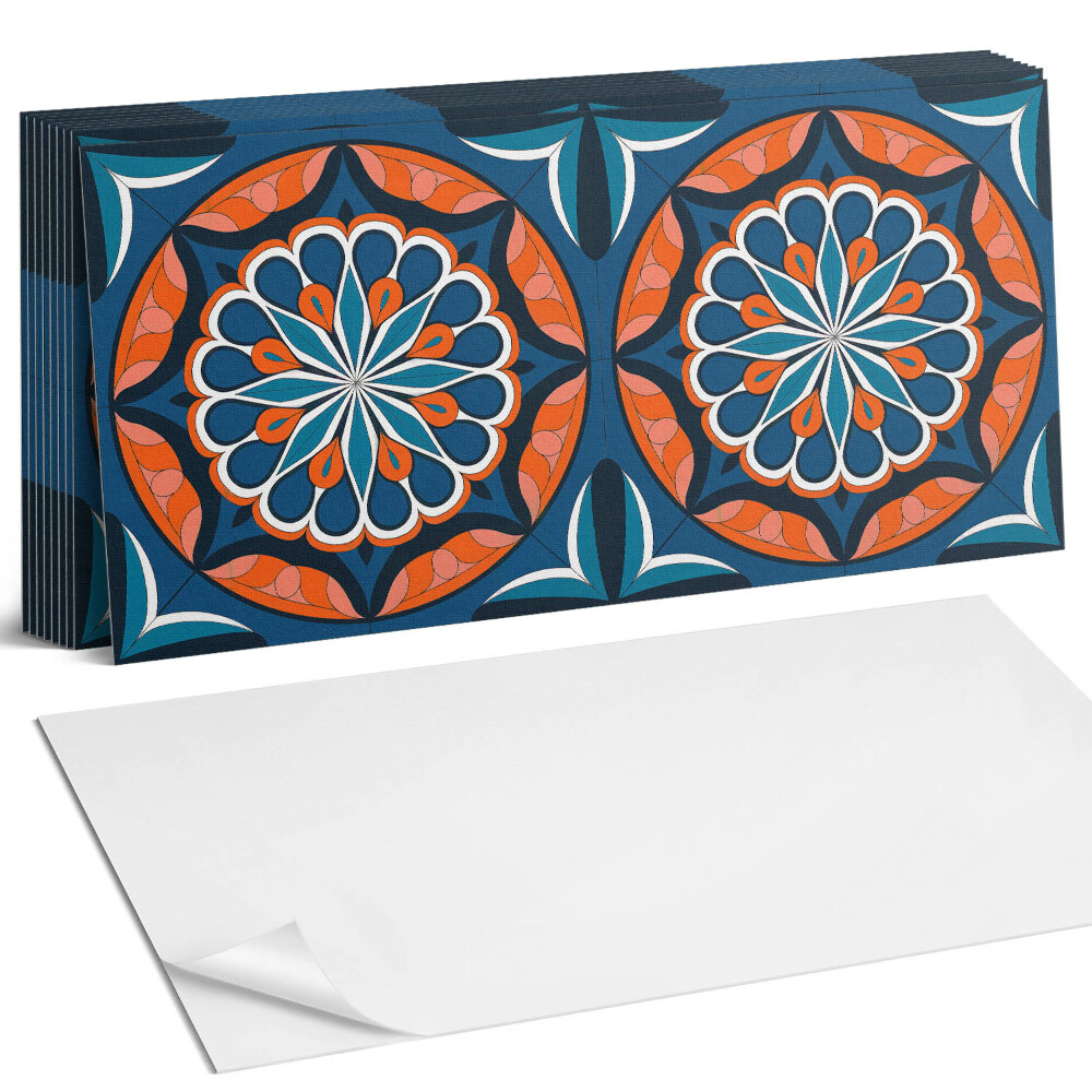 Obkladový panel do kuchyně Mandala vzor s listy