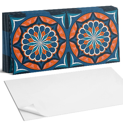 Obkladový panel do kuchyně Mandala vzor s listy