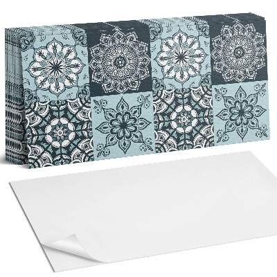 Nástěnný panel za linku Mandalové vzory v mřížce