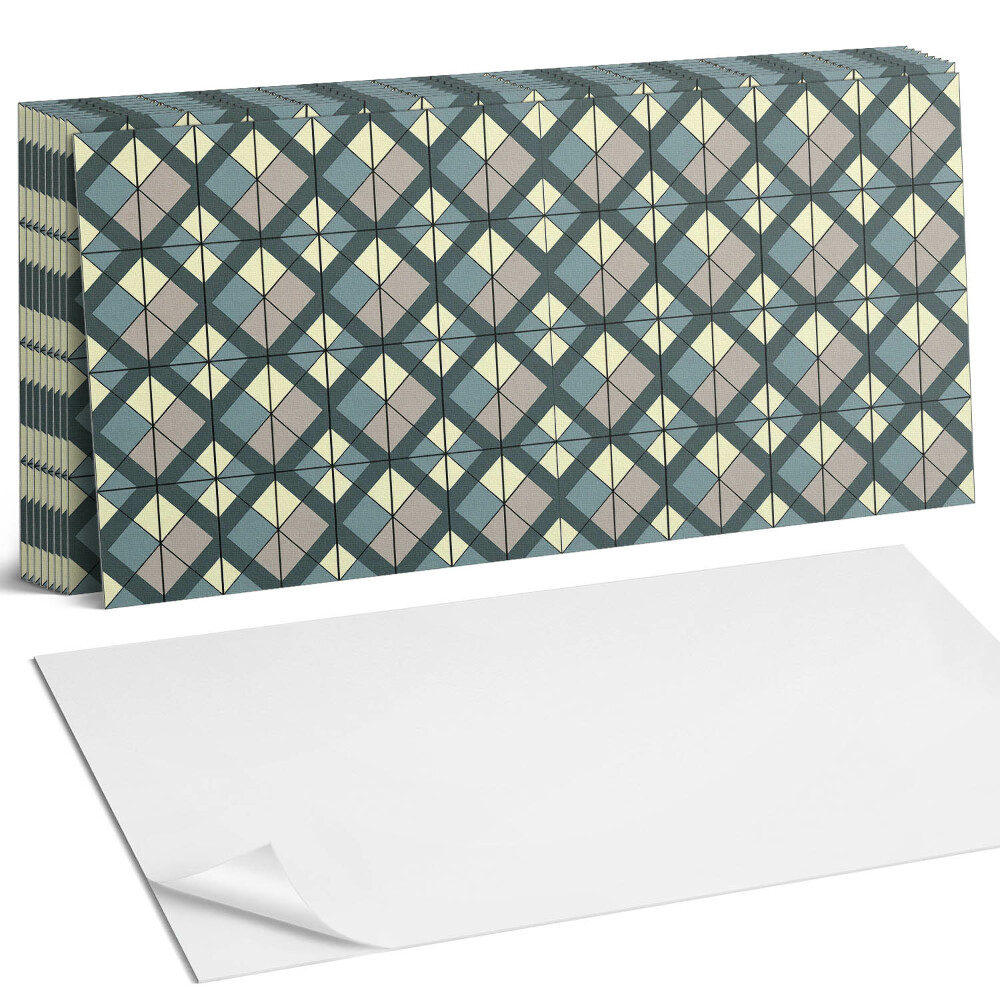 Obkladový panel na stěnu Geometrický kostkovaný vzor