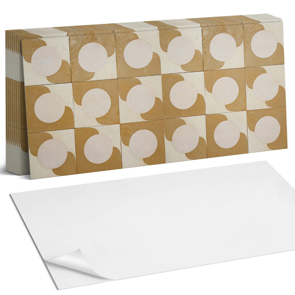 Obkladový panel do kuchyně Geometrické kruhy a oblouky