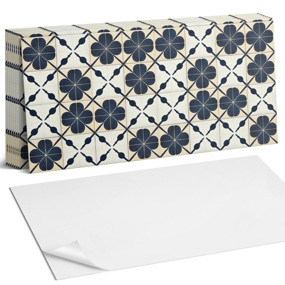 Nástěnný panel za linku Květinový vzor na pozadí