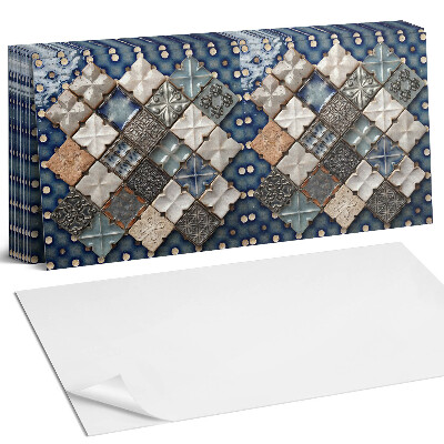 Nástěnný panel za linku Mozaikový dlaždicový vzor