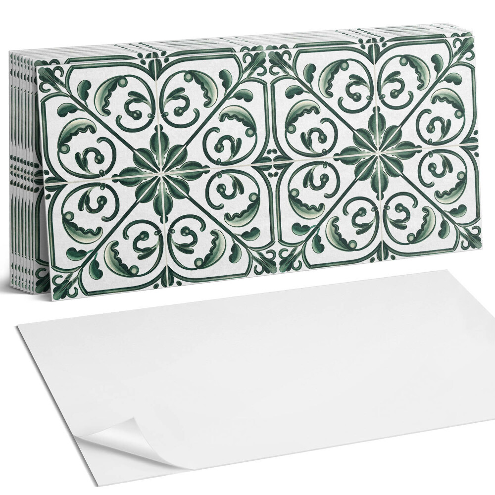 Obkladový panel do kuchyně Rostlinný vzor s ornamenty