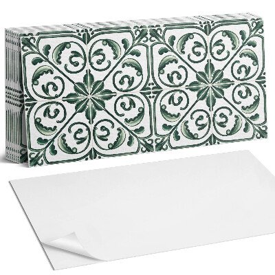 Obkladový panel do kuchyně Rostlinný vzor s ornamenty