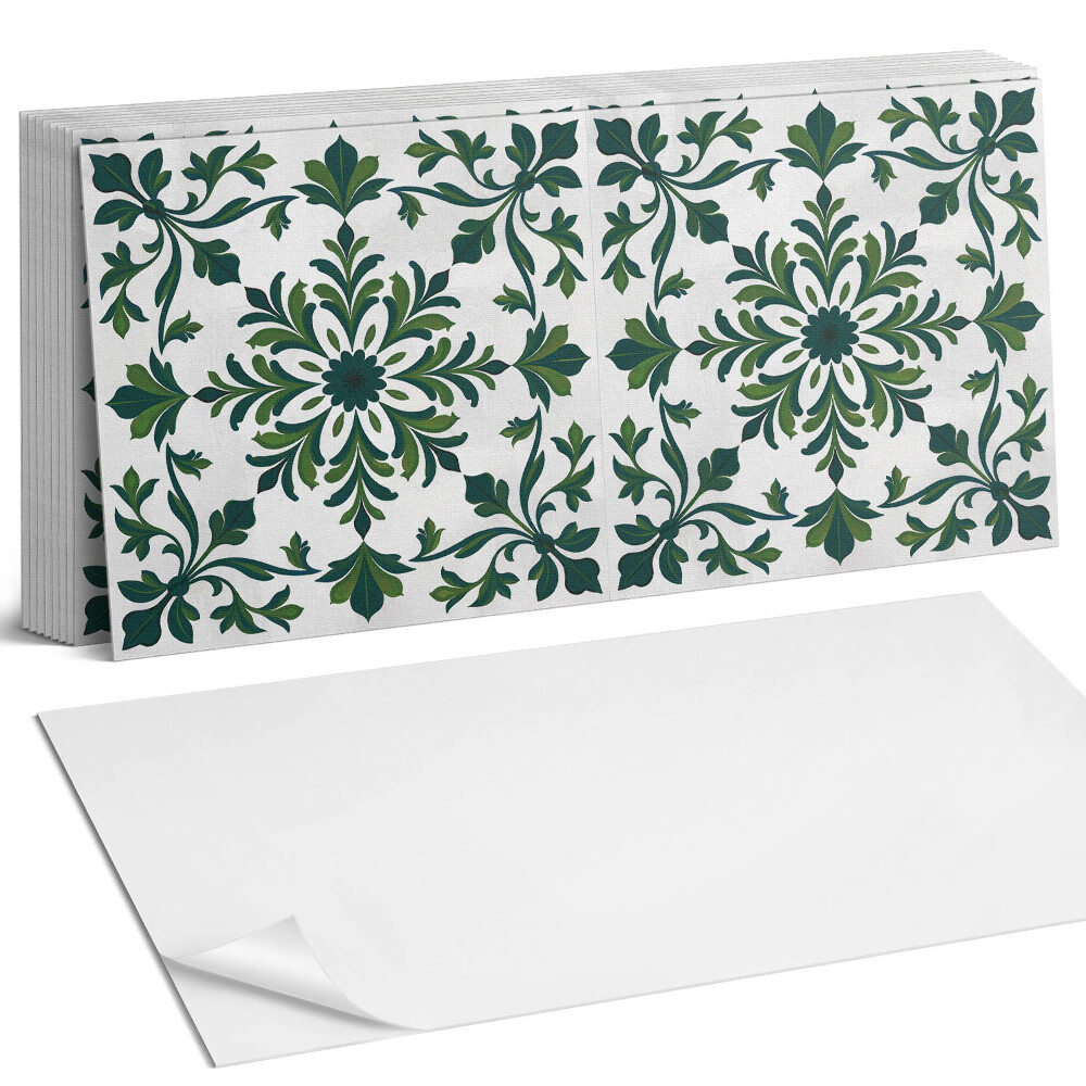 Obkladový panel do kuchyně Rostlinný vzor s ornamenty