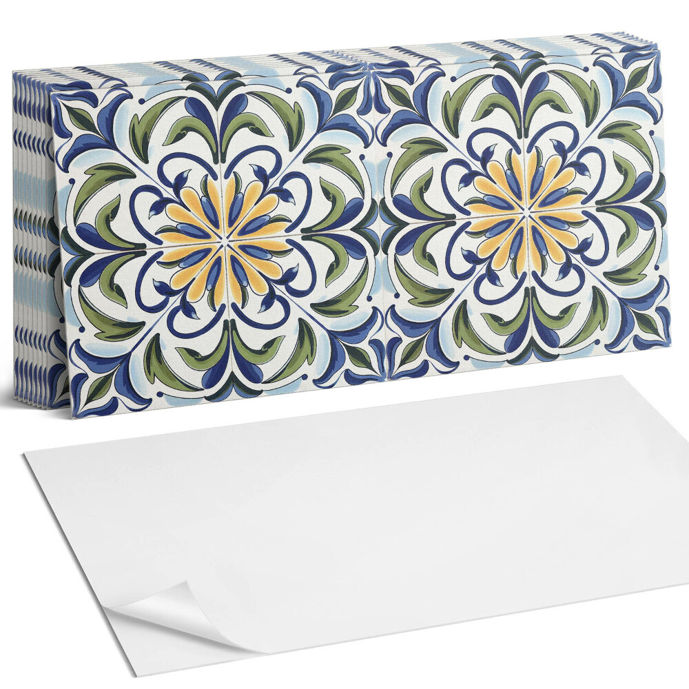 Obkladový panel na stěnu Rostlinný vzor s květinami