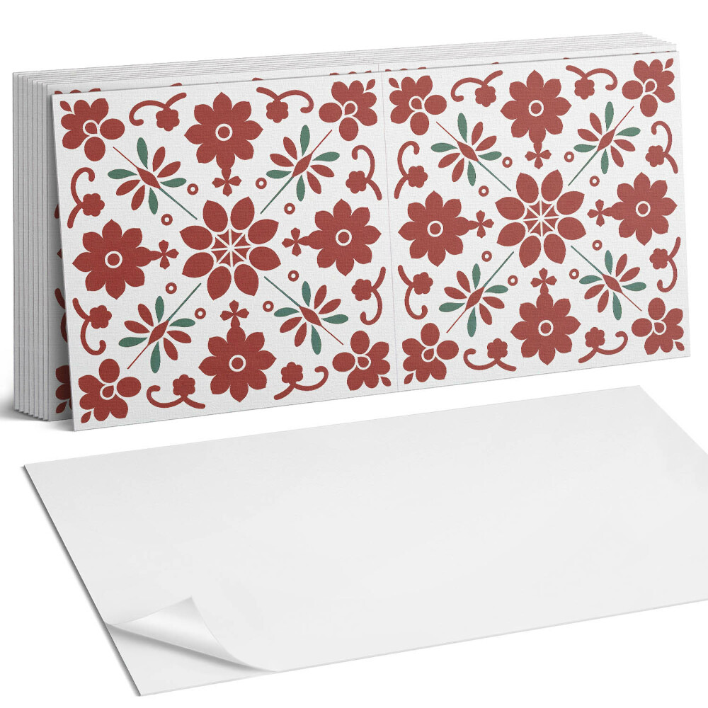 Samolepící panel na zeď Květinový vzor s listy