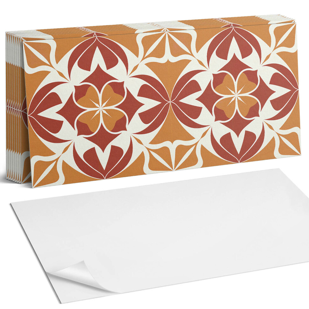 Obkladový panel do kuchyně Symetrický rostlinný vzor