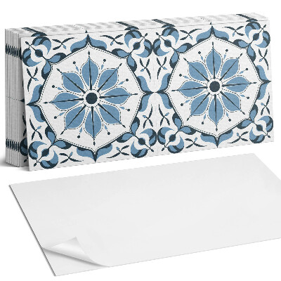 Nástěnný panel za linku Květinový vzor s detaily