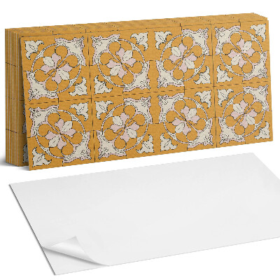 Samolepící panel na zeď Květinový vzor v mozaice