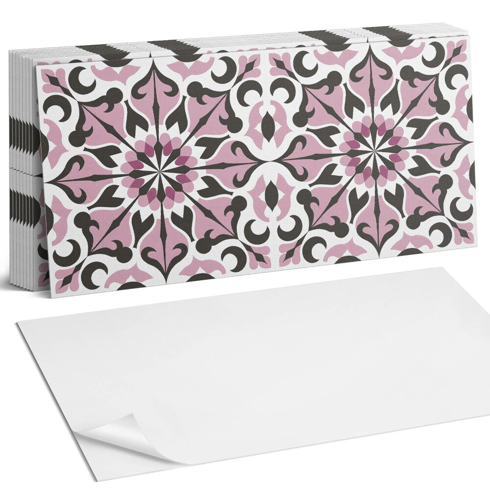 Nástěnný panel do kuchyně Rostlinný vzor v symetrii