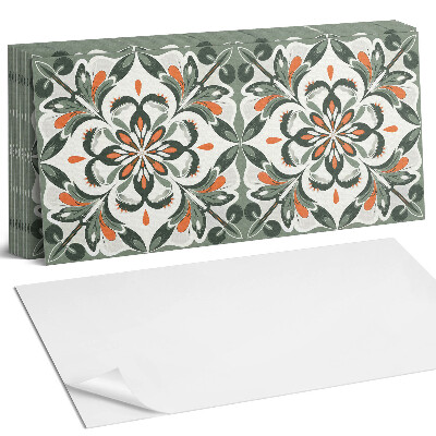 Nástěnný panel do kuchyně Květinový vzor s listy