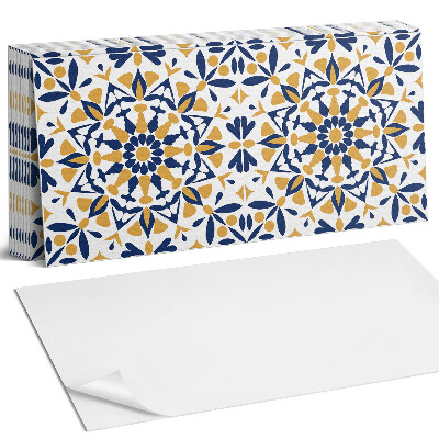 Samolepící panel na zeď Květinový vzor v symetrii