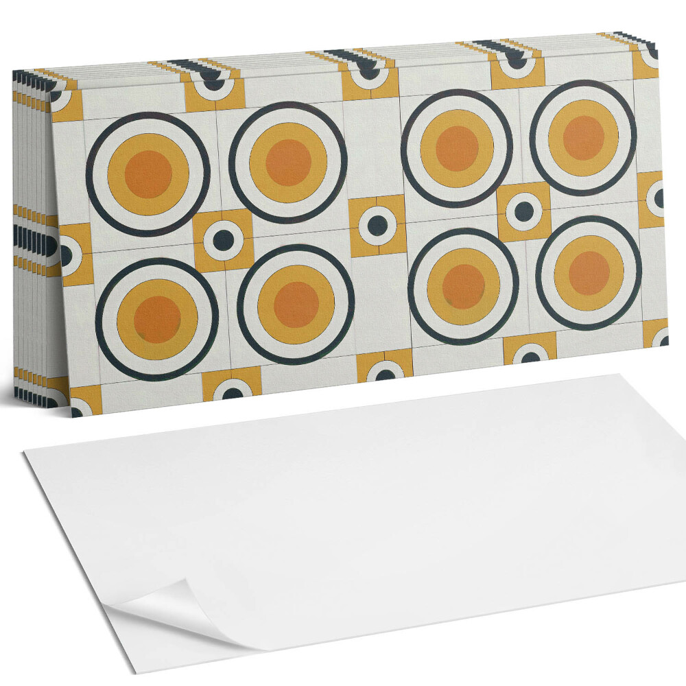 Samolepící panel na zeď Geometrie kruhů a čtverců