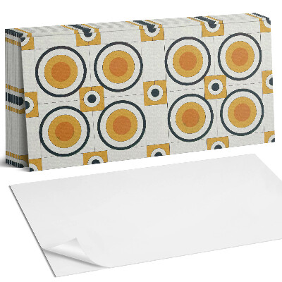 Samolepící panel na zeď Geometrie kruhů a čtverců
