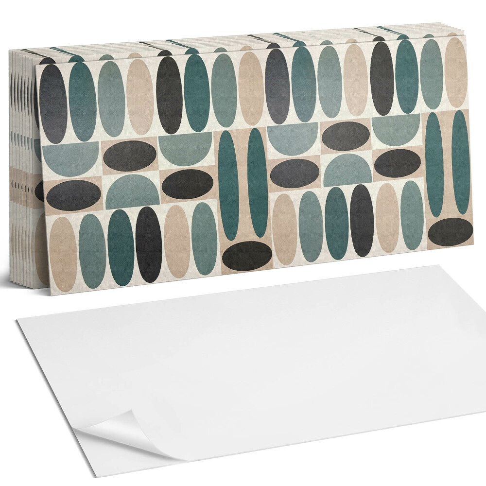 Nástěnný panel za linku Vzor oválných tvarů