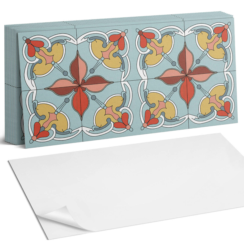 Obkladový panel do kuchyně Květinový vzor s detaily