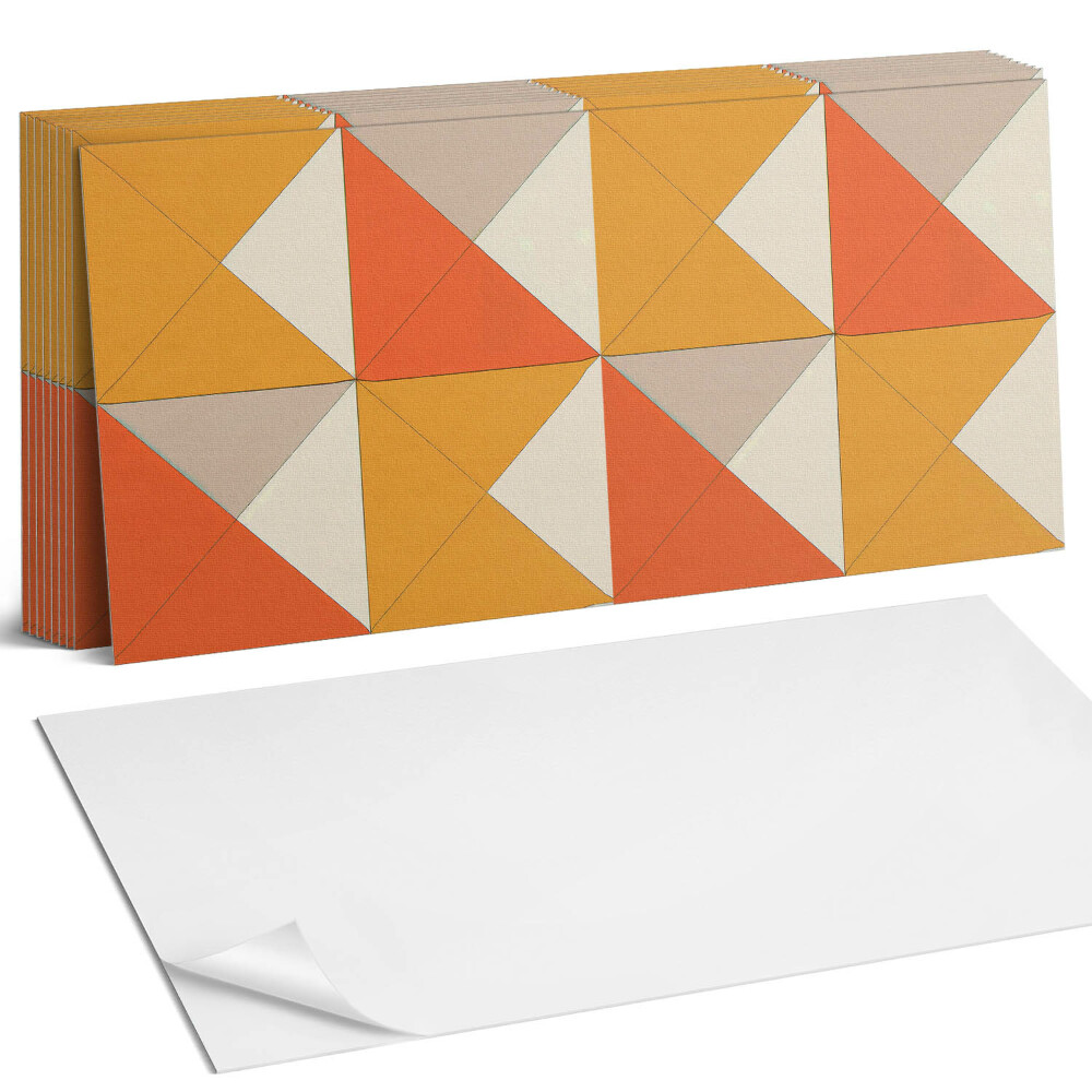 Nástěnný panel do kuchyně Geometrické trojúhelníky v uspořádání