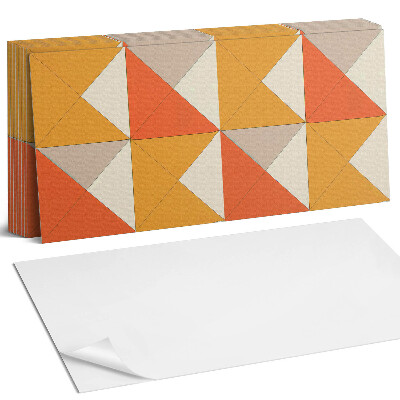 Nástěnný panel do kuchyně Geometrické trojúhelníky v uspořádání