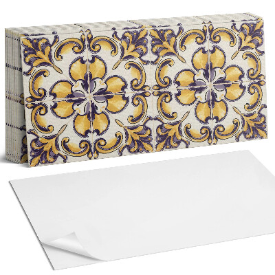 Nástěnný panel do kuchyně Vzor s květinovými motivy