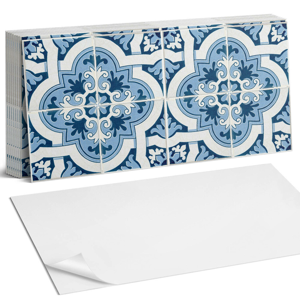 Nástěnný panel za linku Dlaždicový vzor s ornamenty