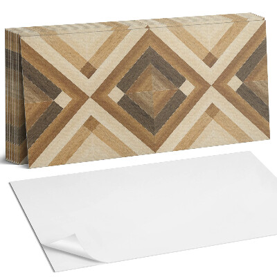 Nástěnný panel za linku Geometrický kostkovaný vzor