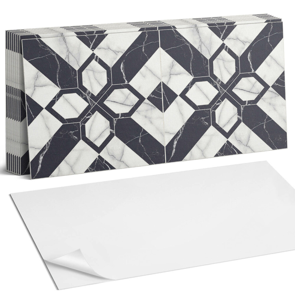 Nástěnný panel do kuchyně Geometrický mramorový vzor