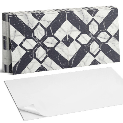 Nástěnný panel do kuchyně Geometrický mramorový vzor