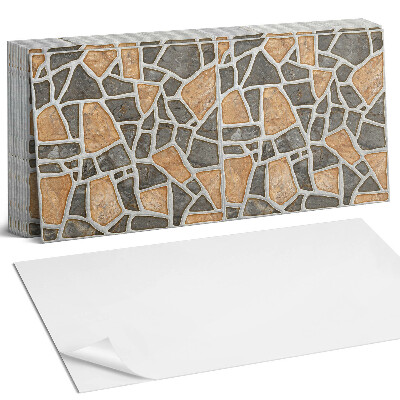 Nástěnný panel do kuchyně Kamenný mozaikový vzor