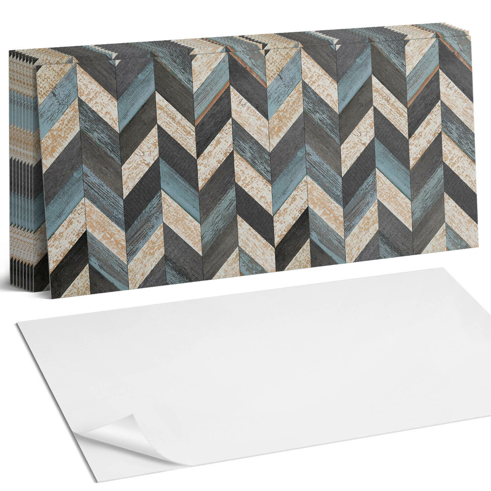 Obkladový panel na stěnu Cikcakový vzor se dřevem