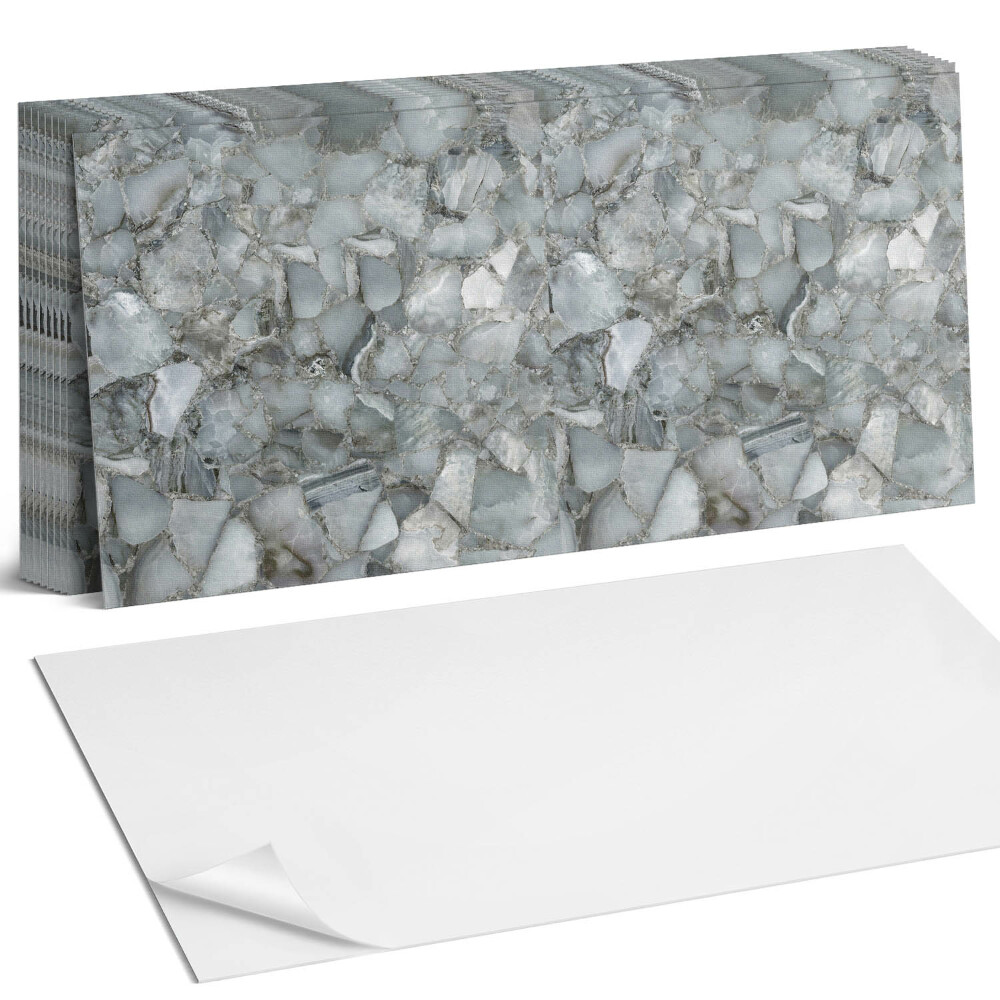 Nástěnný panel za linku Kamenná mozaika s žilkami