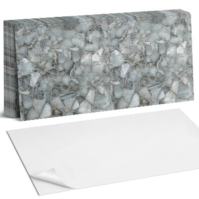 Nástěnný panel za linku Kamenná mozaika s žilkami