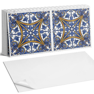 Nástěnný panel do kuchyně Rostlinný vzor s ornamenty