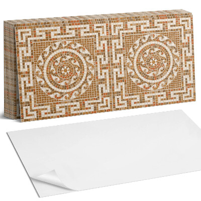 Nástěnný panel do kuchyně Mozaika s kruhovým vzorem