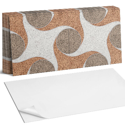 Samolepící panel na zeď Vzorek s kruhy a vlnami