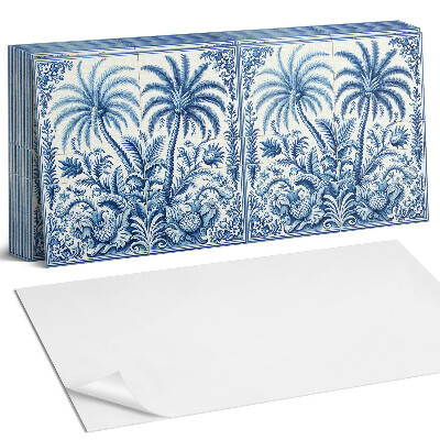 Nástěnný panel do kuchyně Vzor tropických rostlin